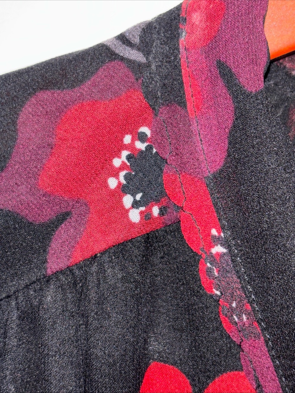 Kate Spade Medium Poppy Chiffon Bow Silk Top Sheer Sleeve Feminine Romantic - Picture 8 of 11